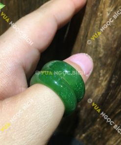Nhẫn Bầu Ngọc Bích Nephrite Jade (NN030) 14 Nhẫn Bầu Ngọc Bích Nephrite Jade (NN030)