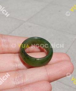 Nhẫn Bầu Ngọc Bích Nephrite Jade (NN033)