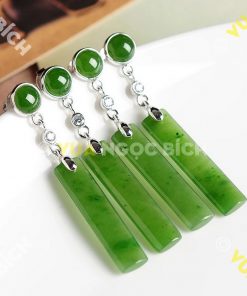 Bông Tai Ngọc Bích Nephrite Jade (BT052)