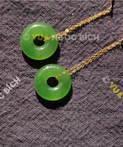 Bông Tai Ngọc Bích Nephrite Jade (BT054)