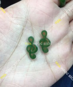 Bông Tai Ngọc Bích Nephrite Jade (BT064) 15 Bông Tai Ngọc Bích Nephrite Jade (BT064)