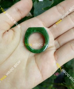 Nhẫn Yên Ngựa Ngọc Bích Nephrite Jade (NN031) 15 Nhẫn Yên Ngựa Ngọc Bích Nephrite Jade (NN031)