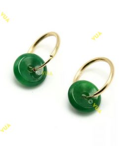 Bông Tai Ngọc Bích Nephrite Jade (BT066)Bông Tai Ngọc Bích Nephrite Jade (BT066)