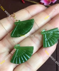 Bông Tai Ngọc Bích Nephrite Jade (BT067) 14 Bông Tai Ngọc Bích Nephrite Jade (BT067)