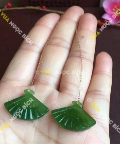 Bông Tai Ngọc Bích Nephrite Jade (BT067)