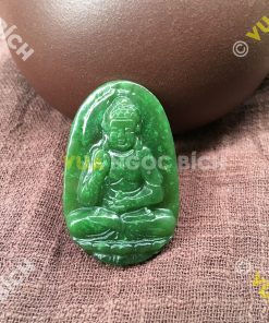 Phật Bản Mệnh Phật A Di Đà Ngọc Bích Nephrite Jade(MD098)