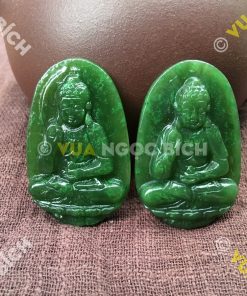 Phật Bản Mệnh Phật A Di Đà Ngọc Bích Nephrite Jade(MD098)