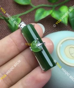 Mặt Dây Đốt Trúc Ngọc Bích Nephrite Jade (MD089) 14 Mặt Dây Đốt Trúc Ngọc Bích Nephrite Jade (MD089)