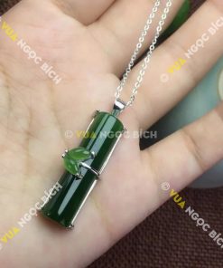 Mặt Dây Đốt Trúc Ngọc Bích Nephrite Jade (MD089)