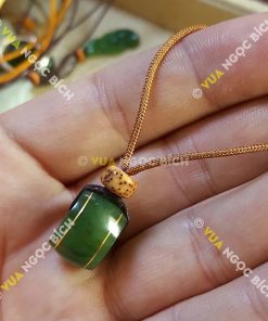 Mặt Dây Đồng Điếu Ngọc Bích Nephrite Jade (MD087)
