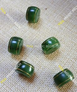 Mặt Dây Đồng Điếu Ngọc Bích Nephrite Jade (MD087)