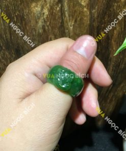Nhẫn Ngọc Bích Nephrite Jade Bản Liền (NN042) 15 Nhẫn Ngọc Bích Nephrite Jade Bản Liền (NN042)