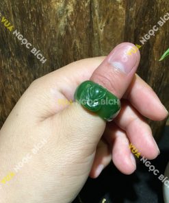Nhẫn Ngọc Bích Nephrite Jade Bản Liền (NN042)
