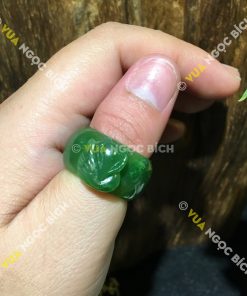 Nhẫn Ngọc Bích Nephrite Jade Bản Liền (NN042)