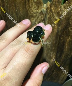 Nhẫn Tỳ Hưu Ngọc Bích Nephrite Jade (NN043) 14 Nhẫn tỳ hưu Ngọc Bích Nephrite Jade (NN043)