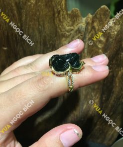 Nhẫn Tỳ Hưu Ngọc Bích Nephrite Jade (NN043) 13 Nhẫn tỳ hưu Ngọc Bích Nephrite Jade (NN043)