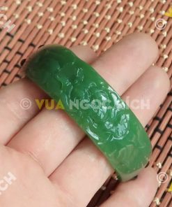 Vòng Tay Ngọc Bích Nephrite Jade Mix Dây Dù (VT019)