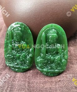 Phật Bản Mệnh Bồ Tát Văn Thù Ngọc Bích Nephrite Jade (MD093) 17 Phật Bản Mệnh Bồ Tát Văn Thù Ngọc Bích Nephrite Jade(MD093)