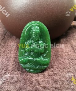 Phật Bản Mệnh Phổ Minh Đại Nhật Như Lai Ngọc Bích Nephrite Jade (MD095)