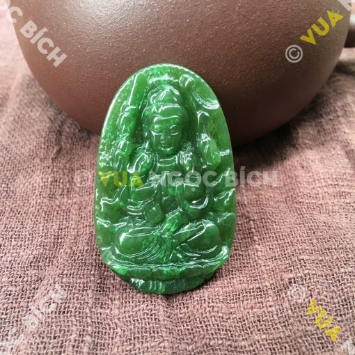 Phật Bản Mệnh Quán Âm Thiên Thủ Ngọc Bích Nephrite Jade (MD091)
