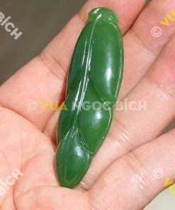 Mặt Chiếc Lá Ngọc Bích Nephrite Jade (MD109)