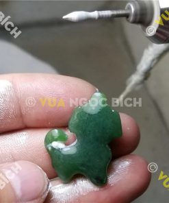 Mặt Ngọc Bích Nephrite Con Chó (MD114) 17 Mặt Ngọc Bích Nephrite Con Chó (MD114)