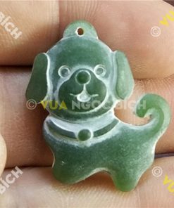 Mặt Ngọc Bích Nephrite Con Chó (MD114) 16 Mặt Ngọc Bích Nephrite Con Chó (MD114)
