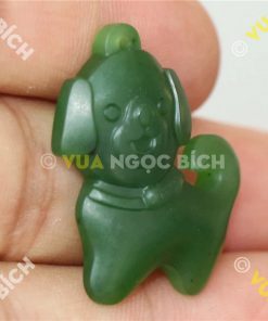 Mặt Ngọc Bích Nephrite Con Chó (MD114) 15 Mặt Ngọc Bích Nephrite Con Chó (MD114)
