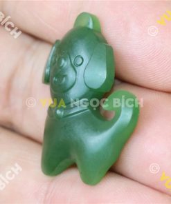 Mặt Ngọc Bích Nephrite Con Chó (MD114)