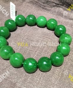Vòng Tay Ngọc Bích Nephrite Jade 14mm VIP (VT027) 15 Vòng Tay Ngọc Bích Nephrite Jade 14mm VIP (VT027)