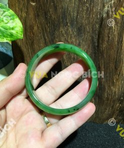 Vòng Tay Ngọc Bích Nephrite Jade Bản Liền (VT029) 15 Vòng Tay Ngọc Bích Nephrite Jade Bản Liền (VT029)