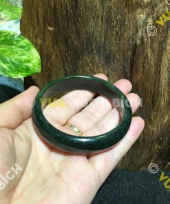 Vòng Tay Ngọc Bích Nephrite Jade Bản Liền (VT030)