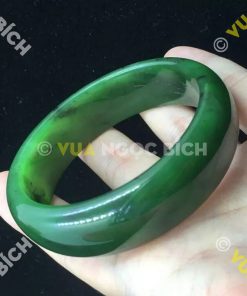 Vòng Tay Ngọc Bích Nephrite Jade Bản Liền (VT031) 13 Vòng Tay Ngọc Bích Nephrite Jade Bản Liền (VT031)