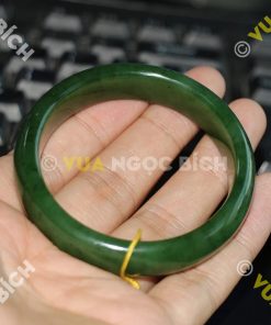 Vòng Tay Ngọc Bích Nephrite Jade Bản Liền (VT033) 17 Vòng Tay Ngọc Bích Nephrite Jade Bản Liền (VT033)