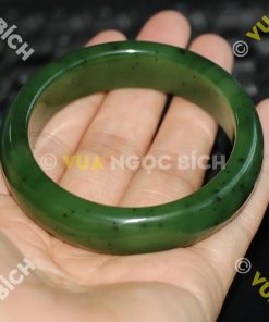 Vòng Tay Ngọc Bích Nephrite Jade Bản Liền (VT033) 15 Vòng Tay Ngọc Bích Nephrite Jade Bản Liền (VT033)
