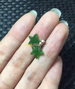 Bông Tai Ngọc Bích Nephrite Jade (BT091)