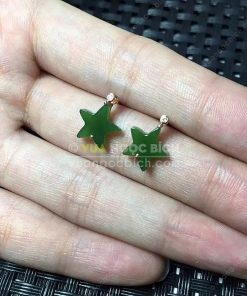 Bông Tai Ngọc Bích Nephrite Jade (BT091)