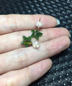 Bông Tai Ngọc Bích Nephrite Jade (BT091)