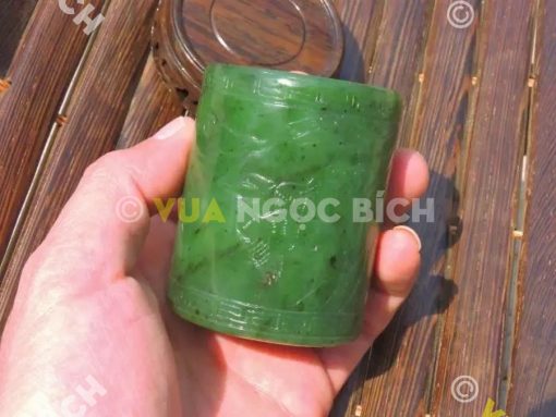 Ống Đựng Bút Ngọc Bích Nephrite Jade (VPPT002)