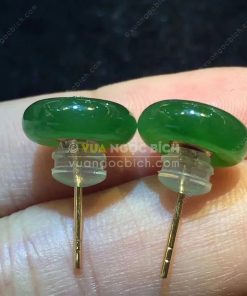 Bông Tai Ngọc Bích Nephrite Jade (BT099)