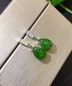 Bông Tai Ngọc Bích Nephrite Jade (BT101)
