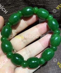 Vòng Tay Lu Thống Ngọc Bích Nephrite Jade (VT060)
