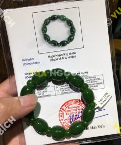 Vòng Tay Lu Thống Ngọc Bích Nephrite Jade (VT060)