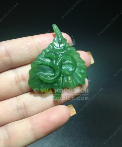 Mặt Dây Chữ Om Ngọc Bích Nephrite Jade (MD168) 14 Mặt Dây Chữ Om Ngọc Bích Nephrite Jade (MD168)