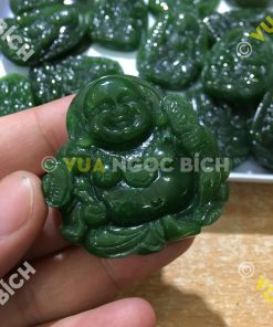 Mặt Dây Di Lạc Ngọc Bích Nephrite Jade (MD021-2) 18 Mặt Dây Di Lạc Ngọc Bích Nephrite Jade (MD021-2)