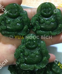 Mặt Dây Di Lạc Ngọc Bích Nephrite Jade (MD021-2) 16 Mặt Dây Di Lạc Ngọc Bích Nephrite Jade (MD021-2)