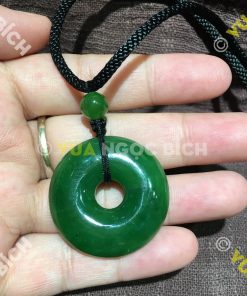 Mặt Dây Đồng Điếu Ngọc Bích Nephrite Jade (MD027-2)