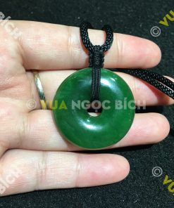 Mặt Dây Đồng Điếu Ngọc Bích Nephrite Jade (MD027-2)