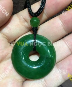 Mặt Dây Đồng Điếu Ngọc Bích Nephrite Jade (MD027-2)