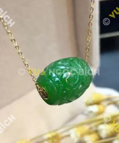 Mặt Dây Lu Thống Ngọc Bích Nephrite Jade (MD166) 15 Mặt Dây Lu Thống Ngọc Bích Nephrite Jade (MD166)